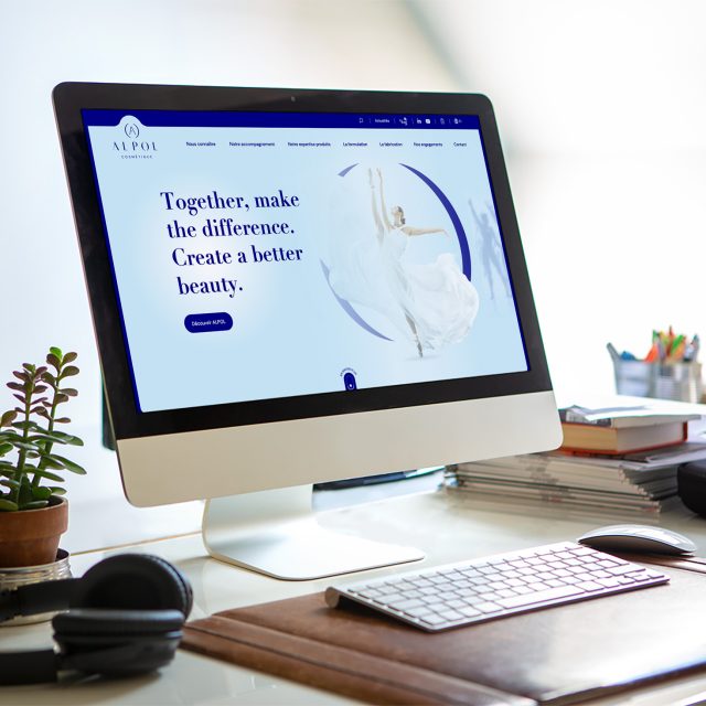 Capture du site Alpol réalisé par votre agence web en marque blanche