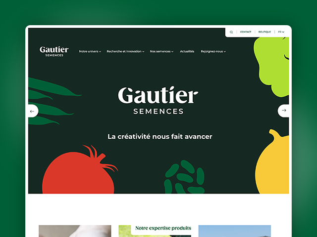 Aperçu du projet Gautier Semences par l'Agence KN