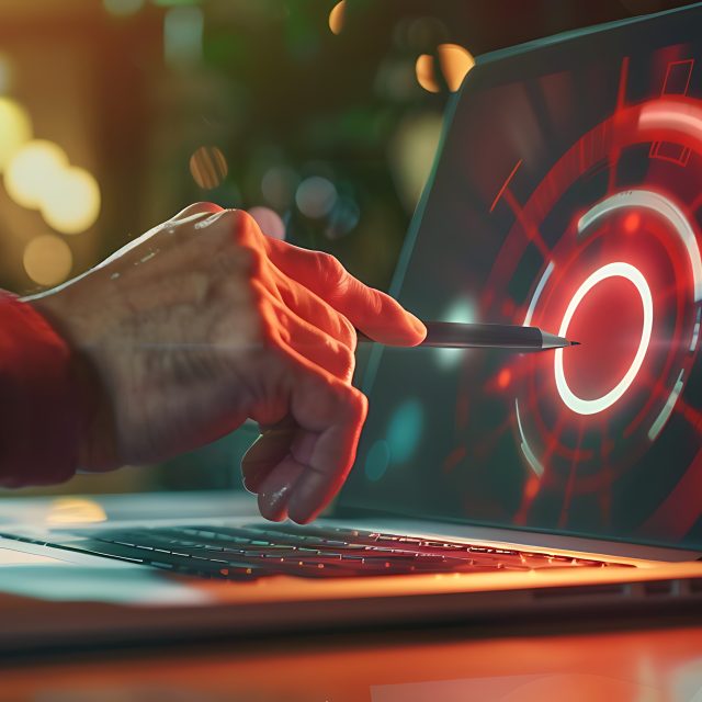 Personne utilisant un stylet sur un ordinateur